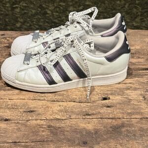 Adidas Superstar Sneaker Queen FV3396 Women’s Size 7.5 White Purple Rare